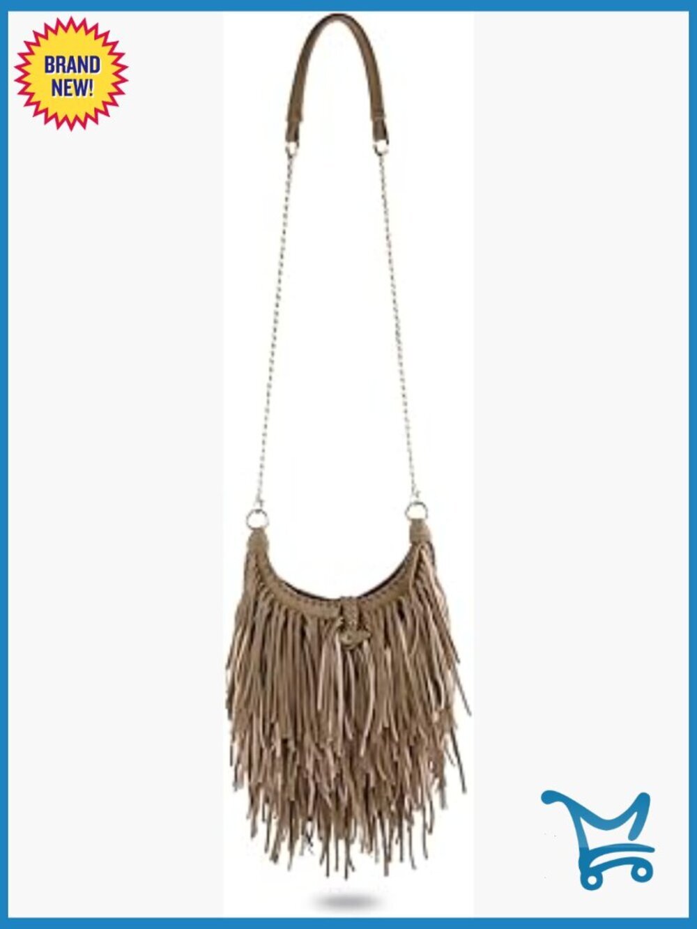 Fringe Tassel Cross Body Bag Shoulder Bag Leisure Purse